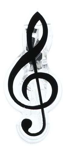Violinschlssel-Klammern, bunt - Farbe: schwarz