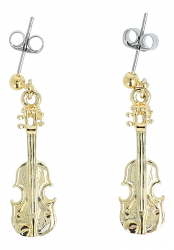Violine-Ohrhnger, versilbert oder vergoldet, Geige