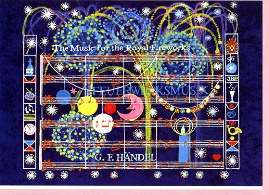 Doppelkarte Feuerwerksmusik von G. F. Hndel