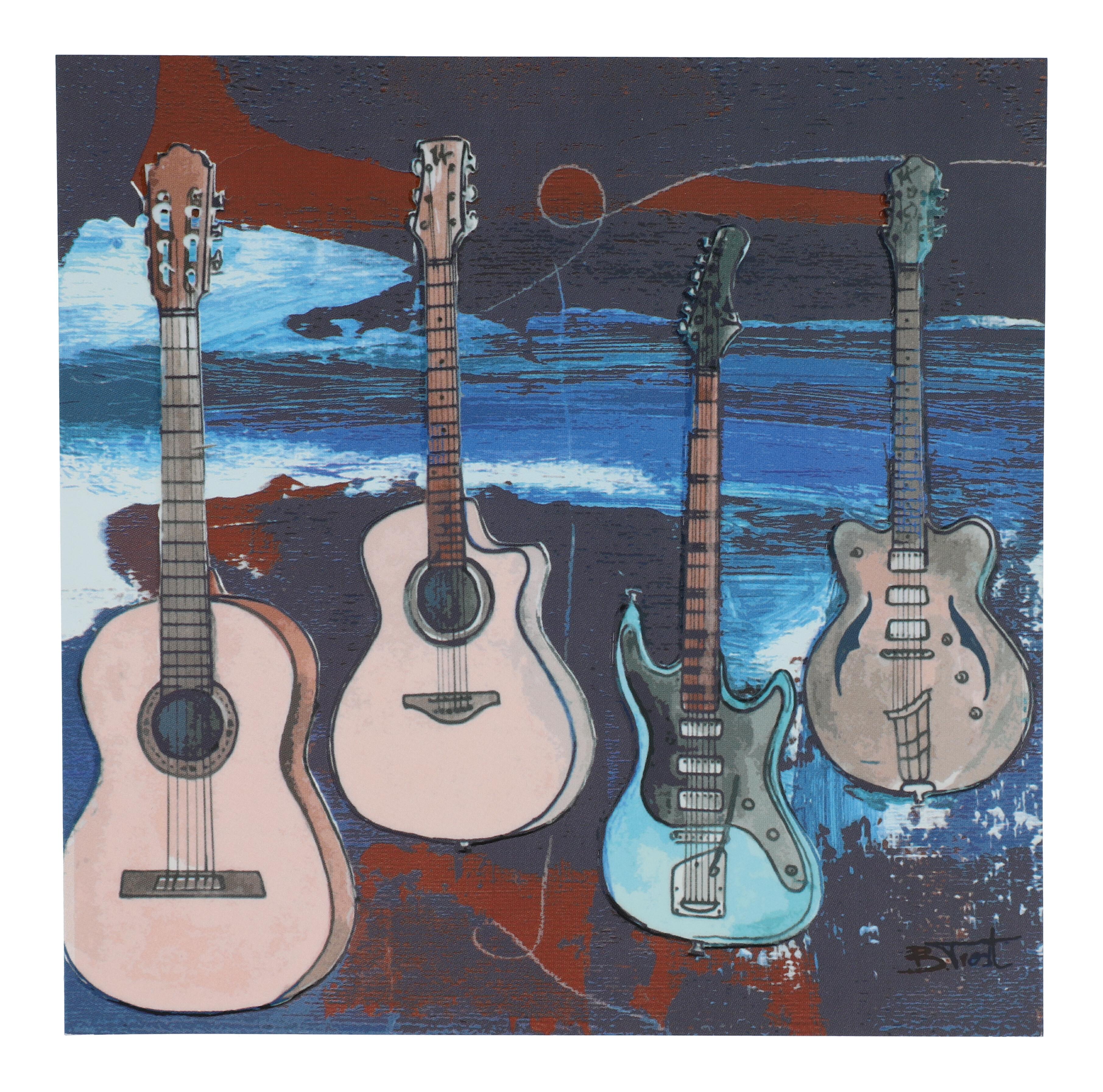 Postkarte, Gitarren, Bernadette Trost Postkarte, Gitarren, Bernadette Trost