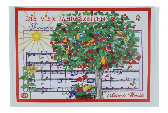 Doppelkarten, Die vier Jahreszeiten von Antonio Vivaldi - Karte: Sommer