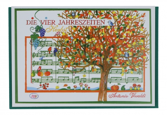 Doppelkarten, Die vier Jahreszeiten von Antonio Vivaldi - Karte: Herbst