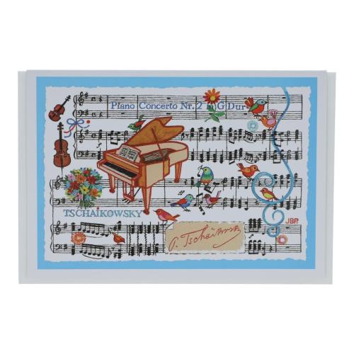 Doppelkarte, Klavierkonzert Nr. 2 in G-Dur von P. I. Tschaikowsky