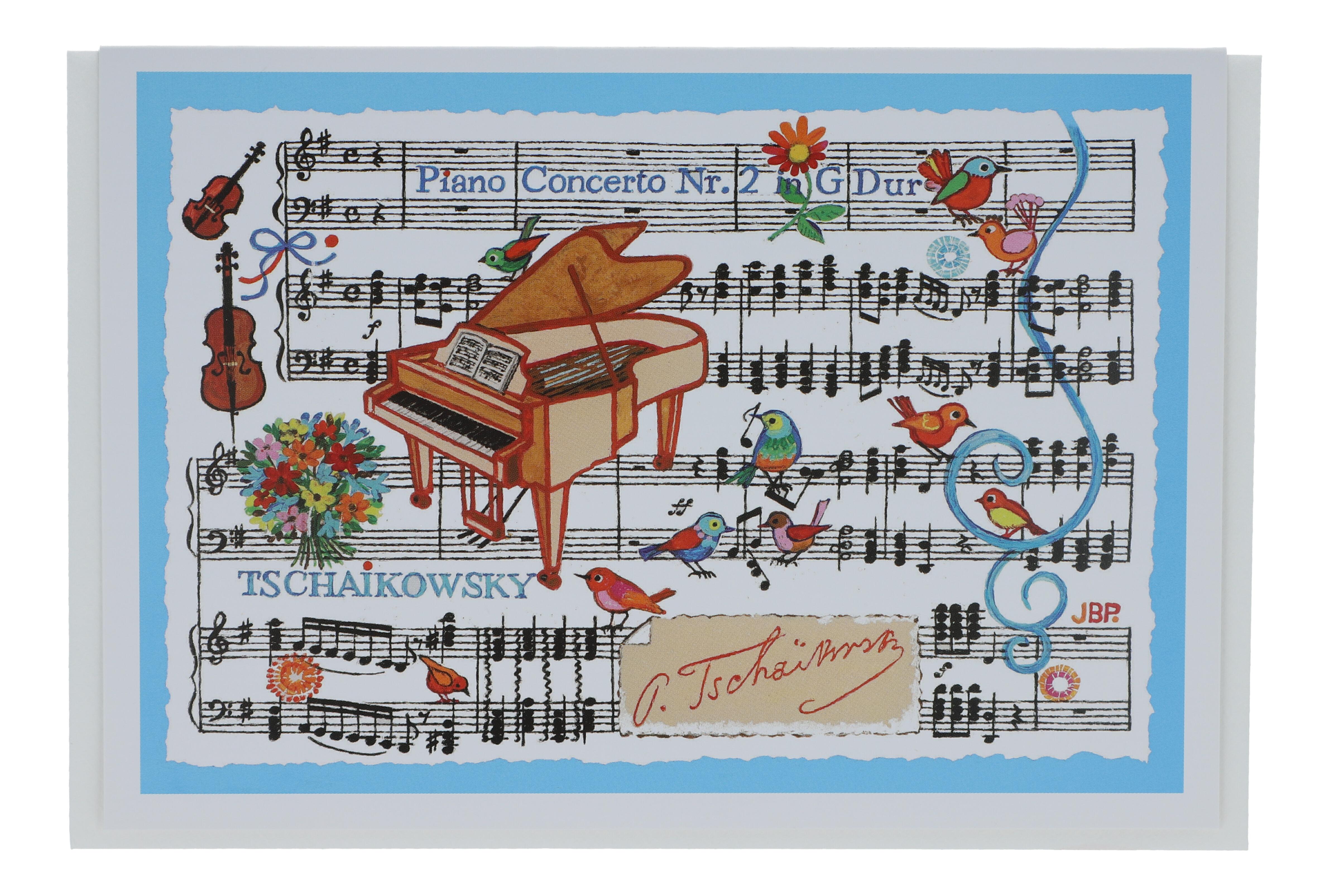 Doppelkarte, P.I.Tschaikowsky, Klavierkonzert Nr. 2 in G-Dur Doppelkarte, P.I.Tschaikowsky, Klavierkonzert Nr. 2 in G-Dur