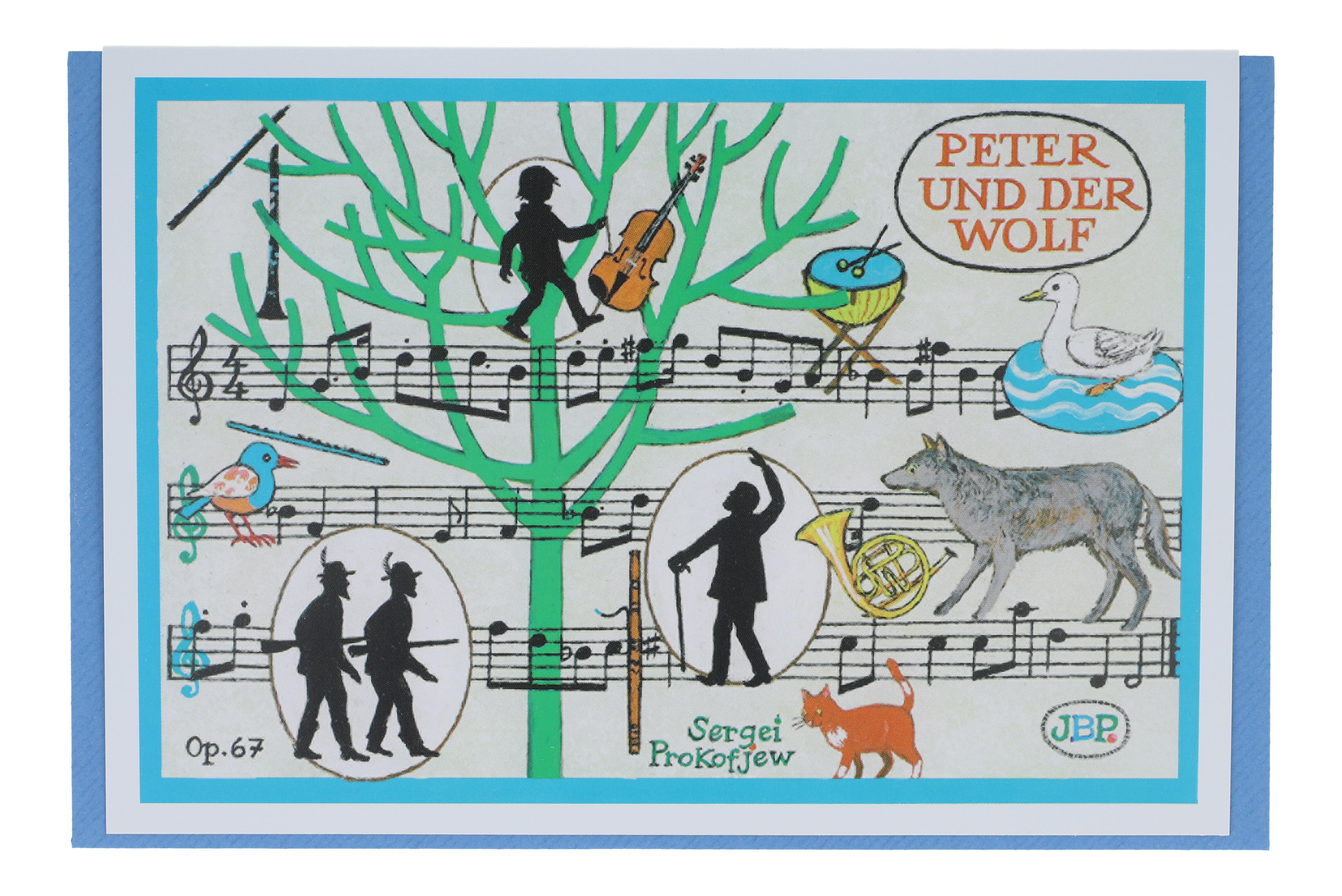 Doppelkarte, Peter und der Wolf, Sergej Prokofjew Doppelkarte, Peter und der Wolf, Sergej Prokofjew