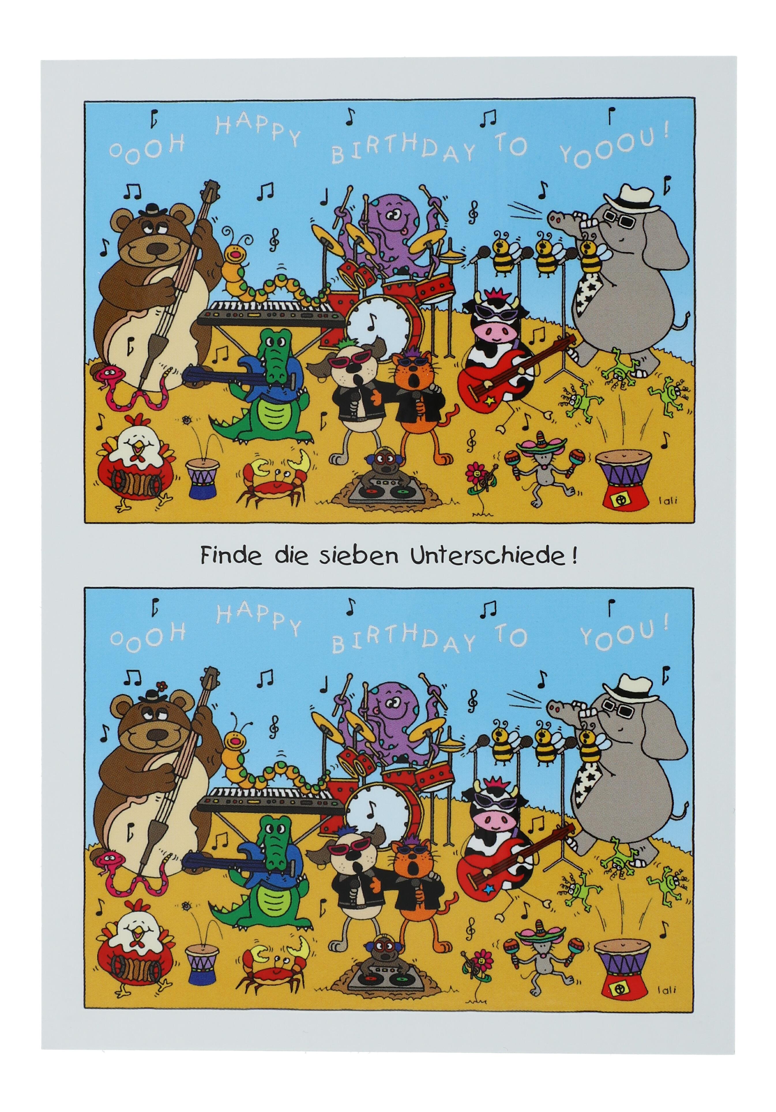 Postkarte, finde den Unterschied Postkarte, finde den Unterschied