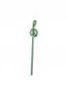 Geformte Bleistifte Violinschlüssel mit Radiergummi - Farbe: grün
