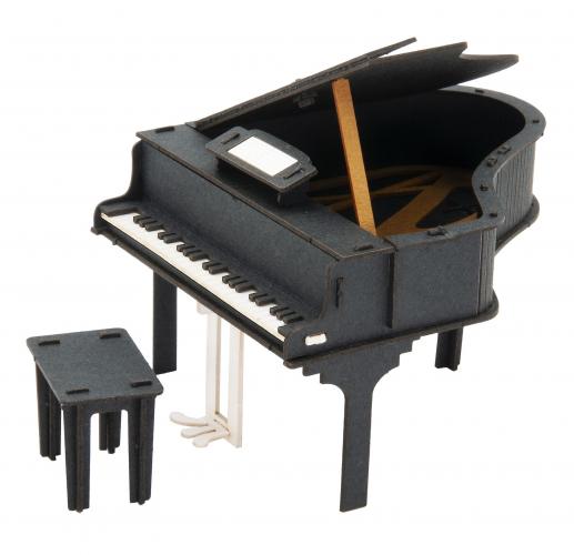 3D-Papiermodell, verschiedene Instrumente zum selbst zusammenbauen - Motiv: Klavier