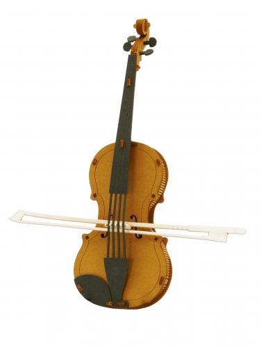 3D-Papiermodell, verschiedene Instrumente zum selbst zusammenbauen - Motiv: Violine