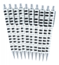 Tastatur- oder Notenlinien-Druckbleistifte aus Metall Tastatur- oder Notenlinien-Druckbleistifte aus Metall