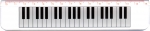Acryl-Lineale mit Keyboard-Aufdruck, 15 cm Länge