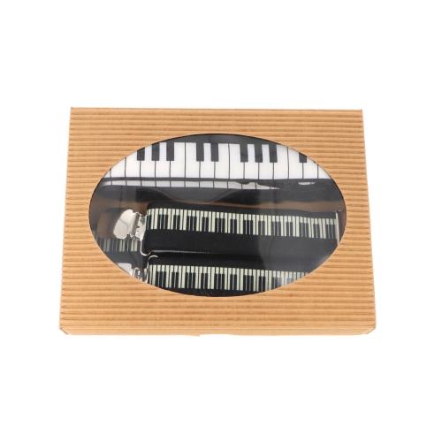 Krawatte (schmal) mit Tastatur und Hosentr�ger in Geschenkbox