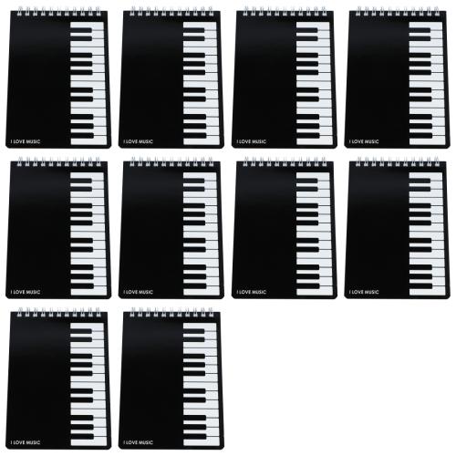 10 x Keyboard-Spiralbuch DIN A6