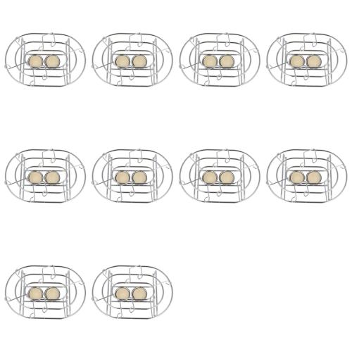 10 x Speisew�rmer aus Metall, Noten, mit 2 Teelichtern