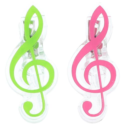 Violinschl�ssel-Klammern, bunt