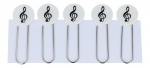 (Büro-)Klammern mit Musik-Motiven - Instrumente / Design: Violinschlüssel