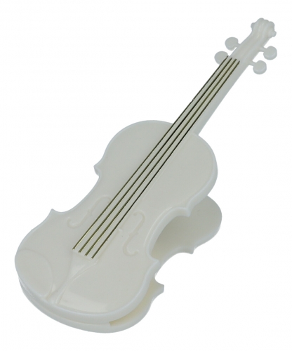 Klammer Violine, Geige - Farbe: wei