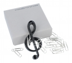 Violinschlüssel-Magnet für Büroklammern, in Geschenkverpackung 