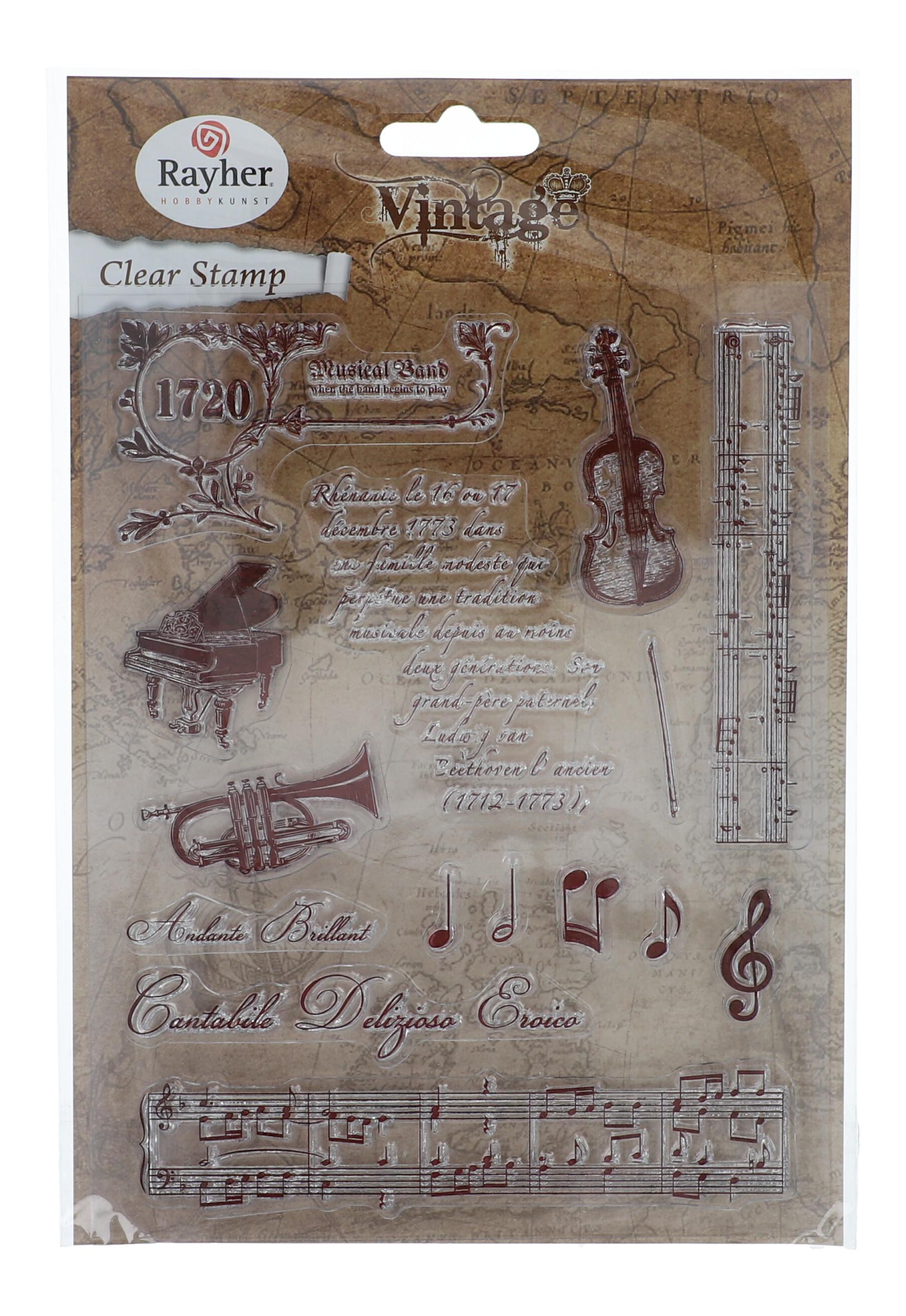 Clear Stamps Vintage Musik Clear Stamps Vintage Musik