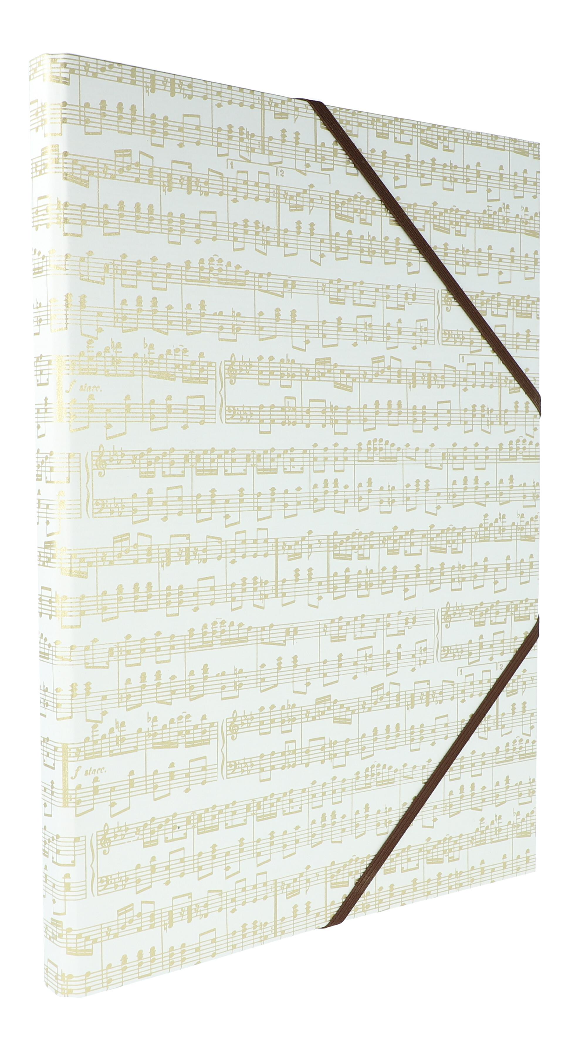 Exklusive Sammelmappe Noten gold Exklusive Sammelmappe Noten gold