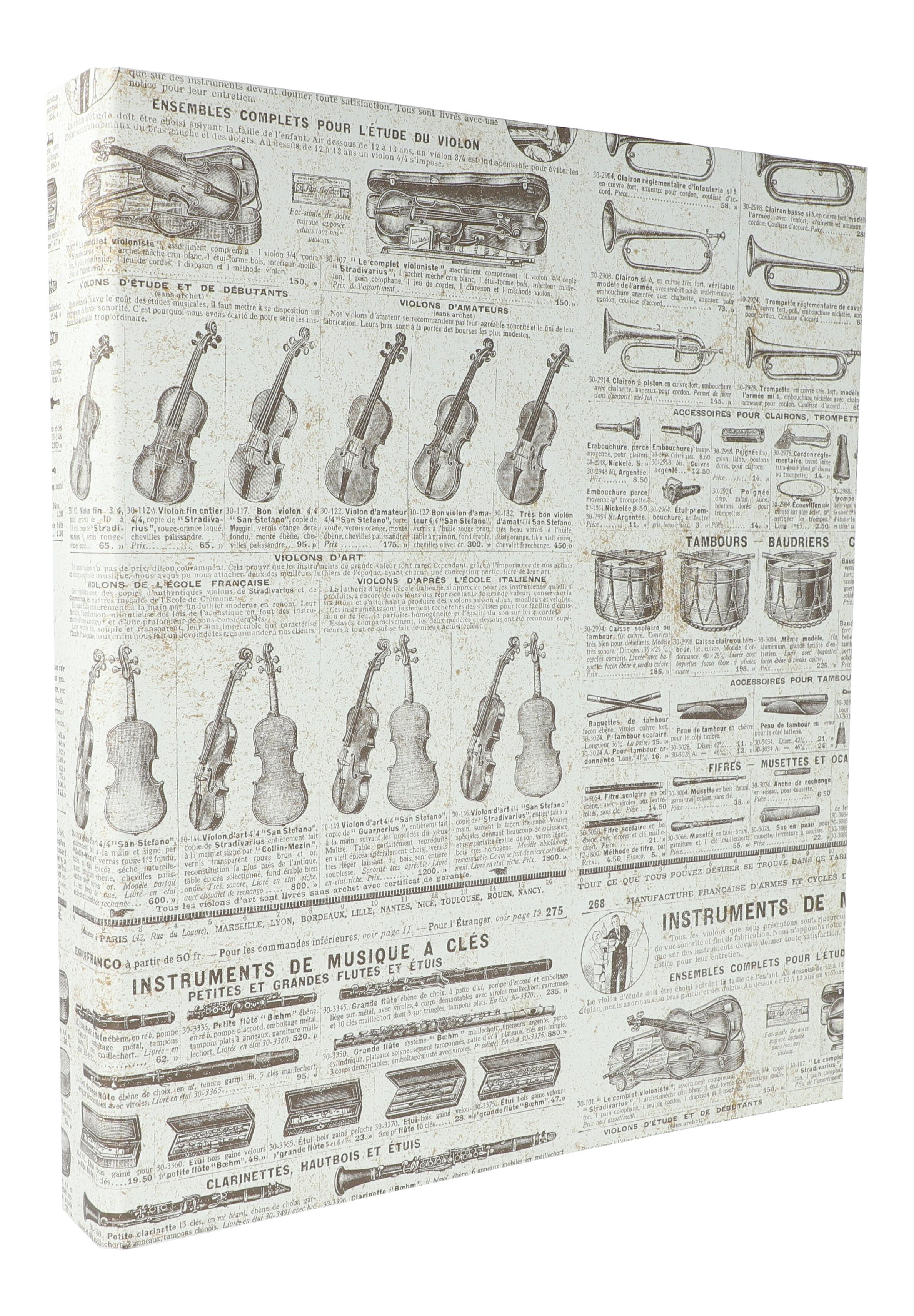 hochwertiges Ringbuch VINTAGE mit Instrumenten und Text hochwertiges Ringbuch VINTAGE mit Instrumenten und Text