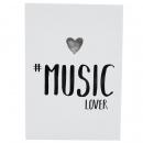 Postkarte #Music Lover