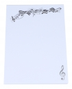 Notizblock DIN A6 mit verschiedenen Instrumenten - Instrumente / Design: Violinschlüssel
