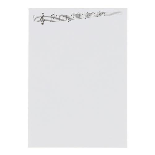 Musikalischer Notizblock DIN A6 - Motiv: Notenlinie