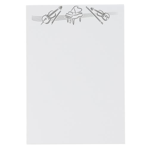 Musikalischer Notizblock DIN A5 - Motiv: Orchester