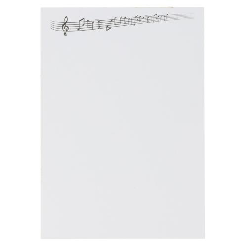 Musikalischer Notizblock DIN A5 - Motiv: Notenlinie