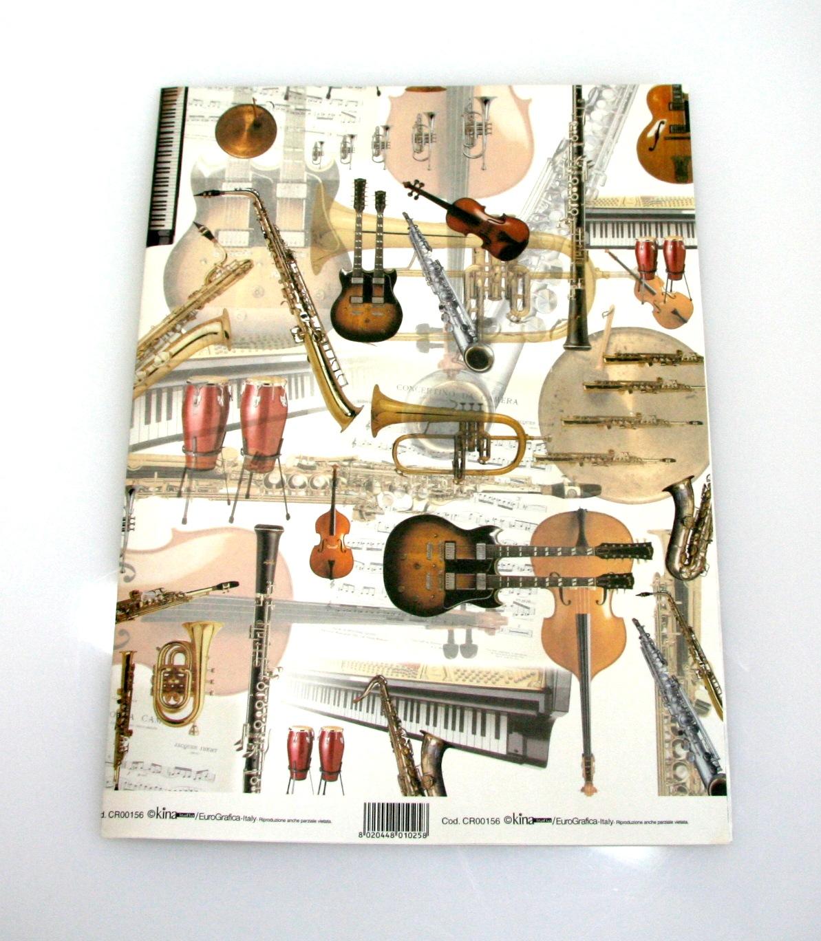 Geschenkpapier Strumenti 70x100cm Geschenkpapier Strumenti 70x100cm