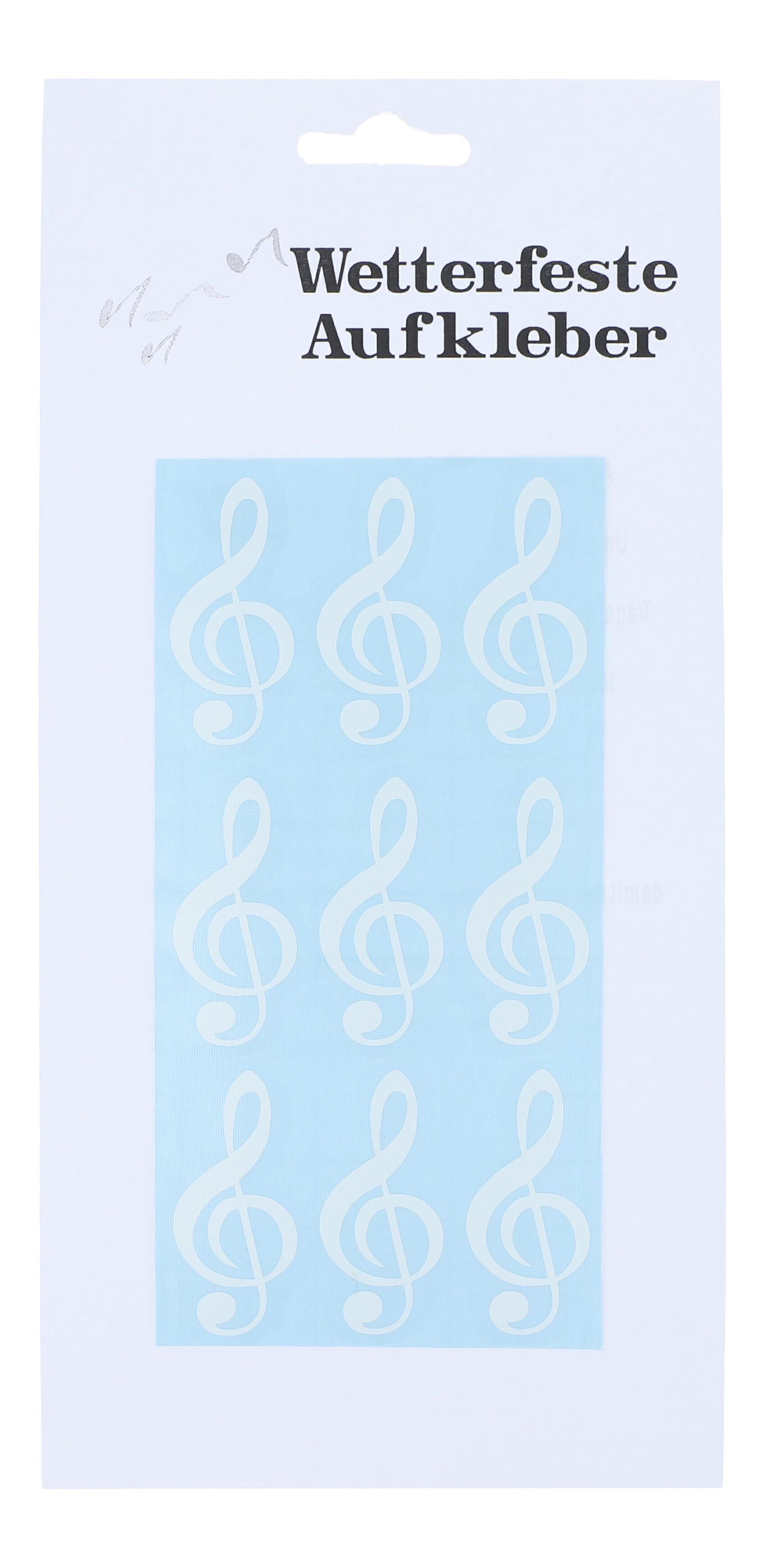 Wetterfeste Aufkleber Violinschlüssel Wetterfeste Aufkleber Violinschlüssel