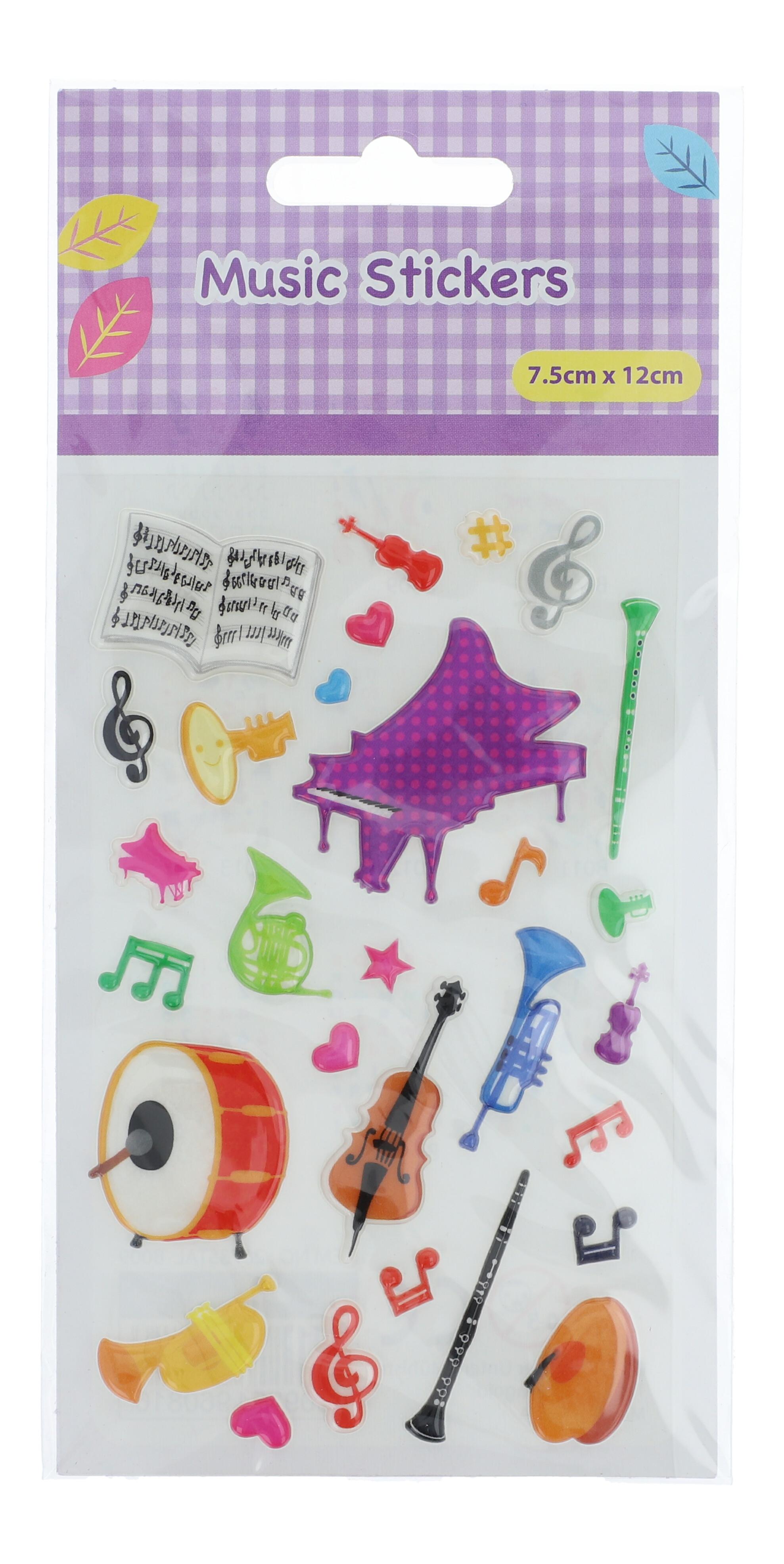 Stickers Instrumente bunt Stickers Instrumente bunt
