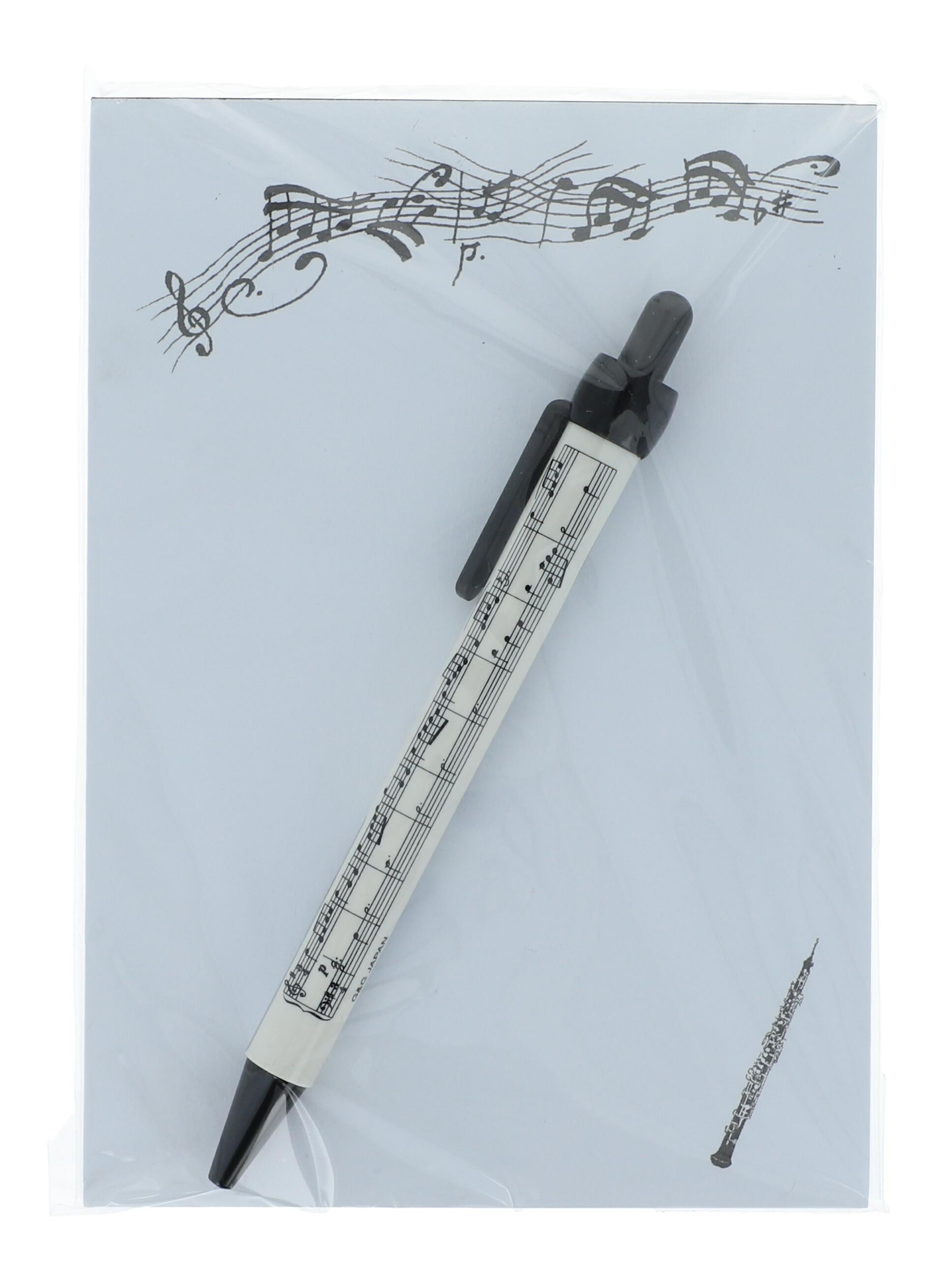 Oboe-Schreibset mit A6-Notizblock, Kugelschreiber Oboe-Schreibset mit A6-Notizblock, Kugelschreiber