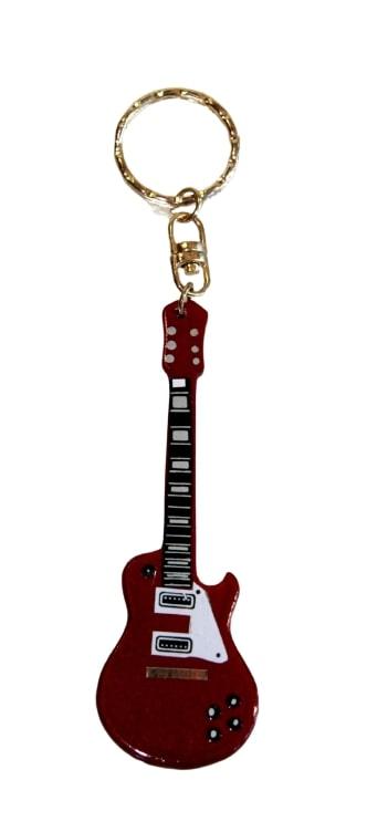 Les Paul-Gitarren-Schlüsselanhänger, rot