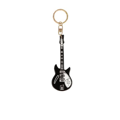 Rickenbacker-Gitarren-Schlüsselanhänger, schwarz, ca. 10 cm