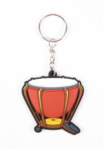 Instrumenten-Schlüsselanhänger, verschiedene Varianten - Timpani: rot,braun ca.6 x 5 cm