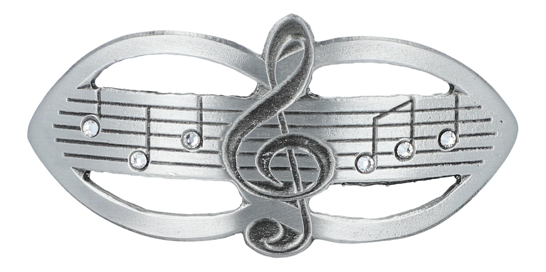 Haarspange Violinschlüssel/Swarovski 10 cm Haarspange Violinschlüssel/Swarovski 10 cm