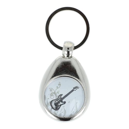 Schl�sselanh�nger mit musikalischem Motiv und Einkaufschip, verschiedene Instrumente - Design: E-Gitarre 