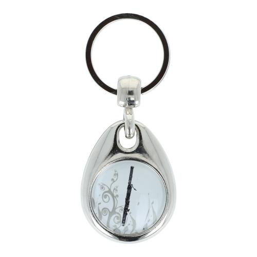 Schl�sselanh�nger mit musikalischem Motiv und Einkaufschip, verschiedene Instrumente - Design: Fagott 