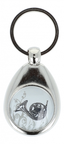 Schlsselanhnger mit musikalischem Motiv und Einkaufschip, verschiedene Instrumente - Design: Horn 