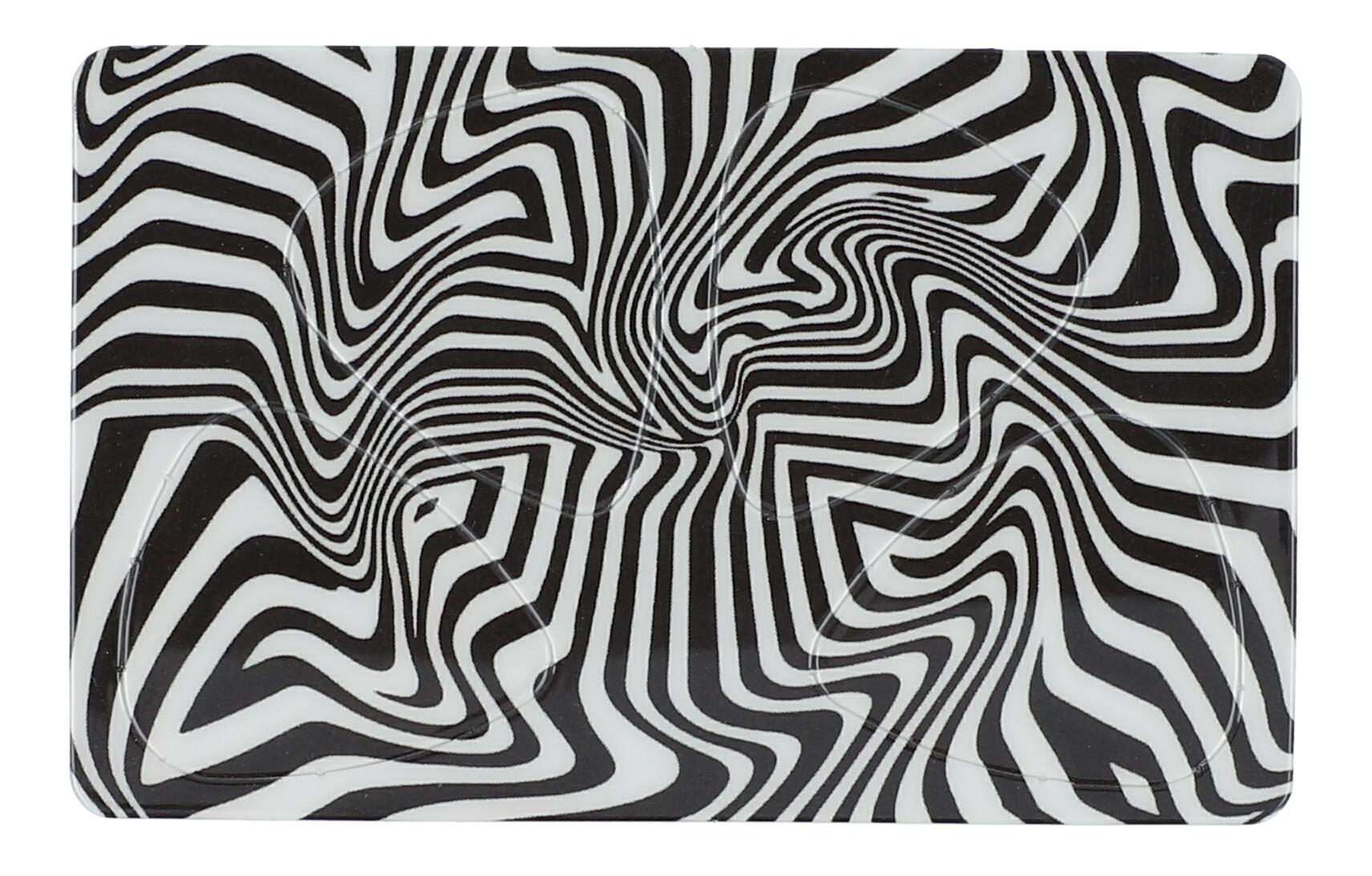 Pikcard Black and White Swirl Pikcard Black and White Swirl