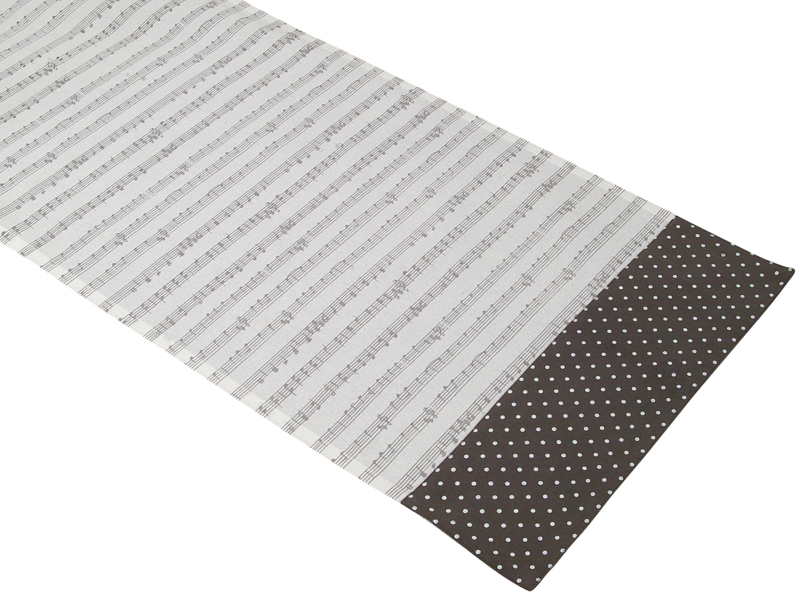 Tischläufer 40 x 100 cm Musik w/grau Tischläufer 40 x 100 cm Musik w/grau