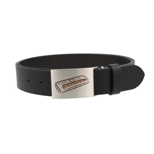 Lederg�rtel und Schlie�e mit diversen Instrumenten und musikalischen Motiven - Motiv: Keyboard