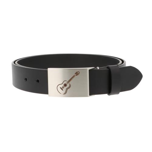 Lederg�rtel und Schlie�e mit diversen Instrumenten und musikalischen Motiven - Motiv: Konzertgitarre