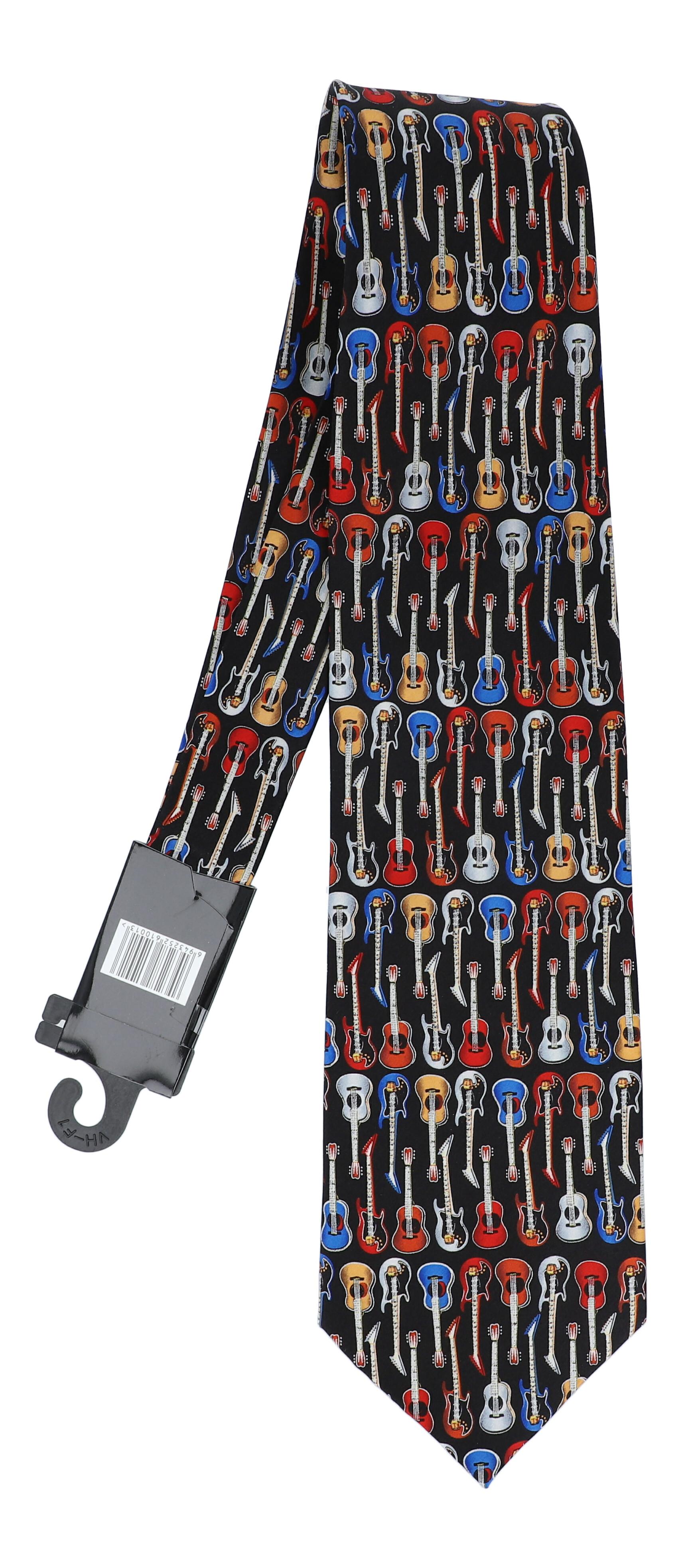 Krawatte, Seide, schwarz mit Aufdruck Krawatte, Seide, schwarz mit Aufdruck