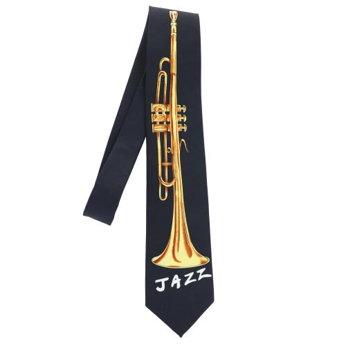 Polyester-Krawatte Trompete Jazz