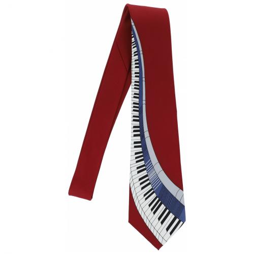 Tastatur-Krawatte in rot oder schwarz