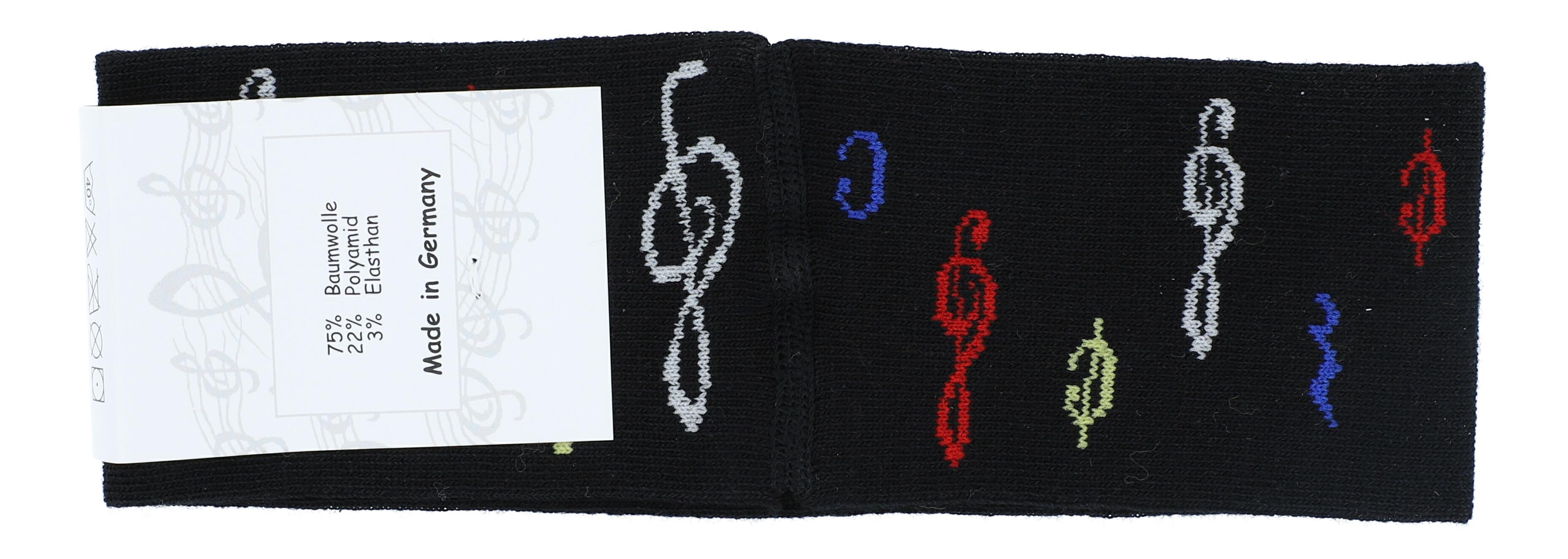 Stirnband, schwarz, Einheitsgrösse, Violinschlüssel bunt Stirnband, schwarz, Einheitsgrösse, Violinschlüssel bunt