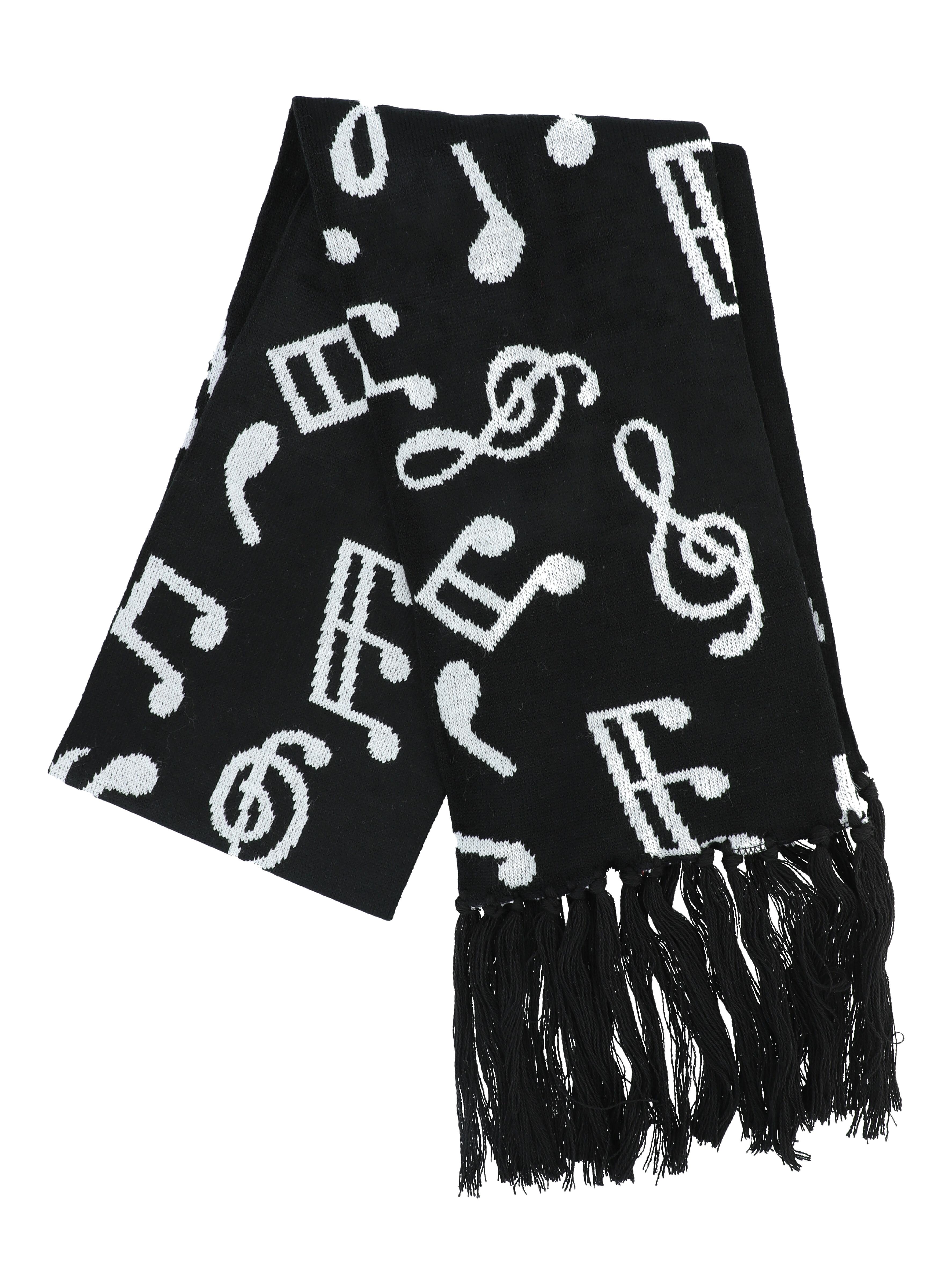 Schal, gestrickt, mit Fransen Schal, gestrickt, mit Fransen